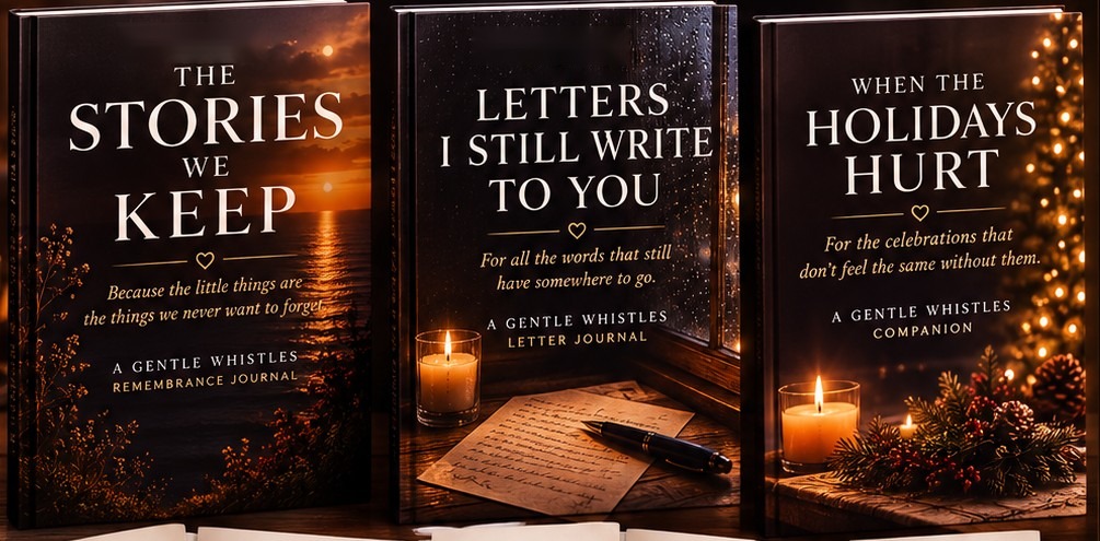 The Gentle Whistles Remembrance Collection — all three journals together
